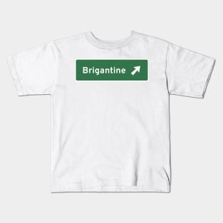 Brigantine Highway Exit Kids T-Shirt